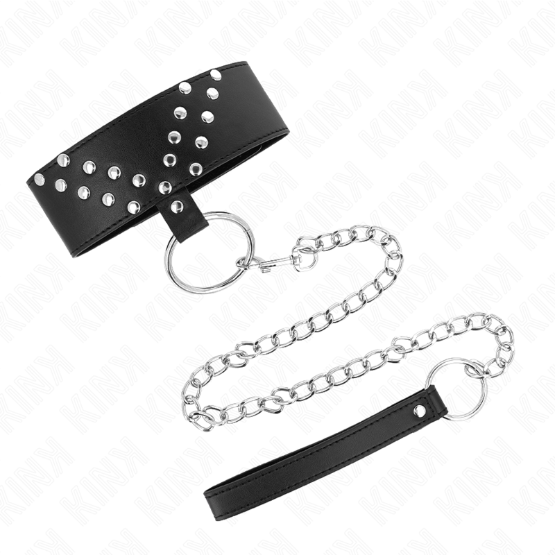 KINK - COLLAR CON CORREA 65 CM CON REMACHE EN V AJUSTABLE 36-43 CM X 5 CM