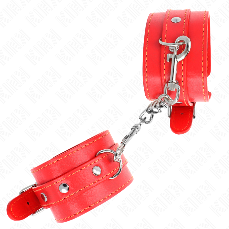 KINK - MUÑEQUERAS FINAS ROJO AJUSTABLE 21-33 CM