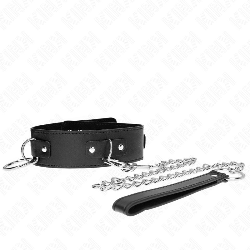 KINK - COLLAR CON CORREA 65 CM 3 ANILLOS MODELO 2 AJUSTABLE 36-43 CM X 5 CM