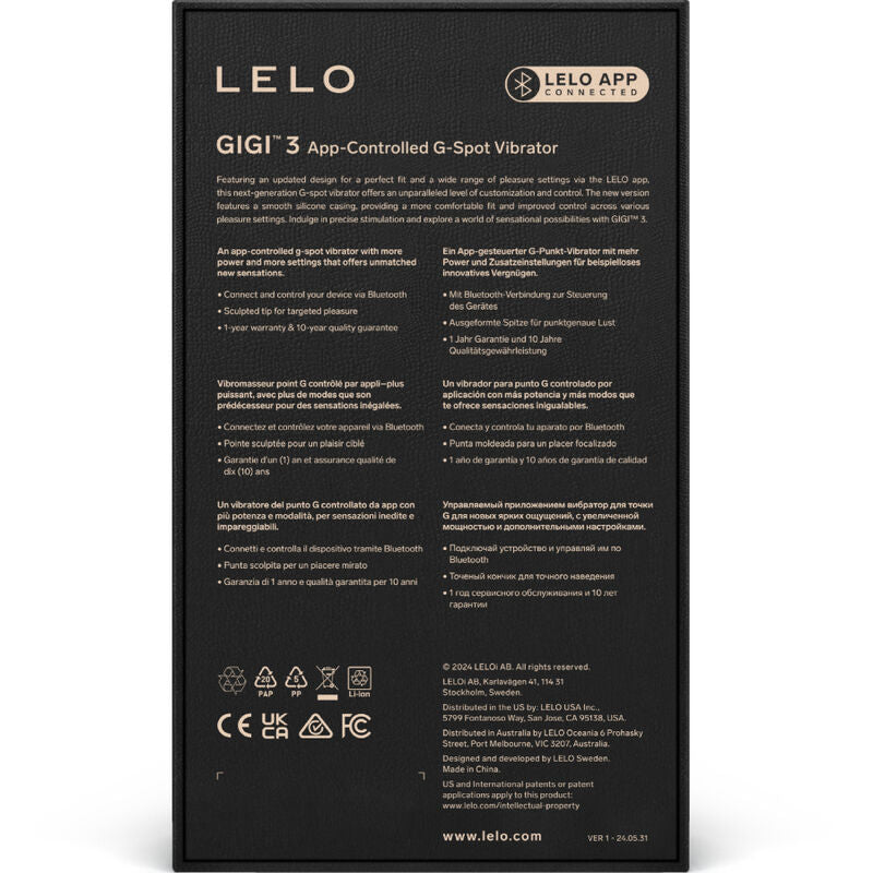 LELO -   GIGI™ 3 VIBRADOR PUNTO G ROSA