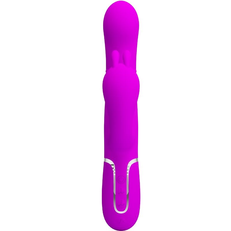 PRETTY LOVE - CAMMY TRIPLE VIBRADOR MULTIFUNCIÓN 4 EN 1 ROSA