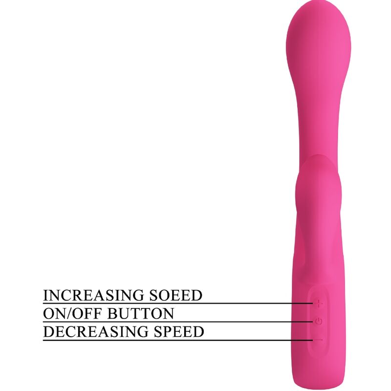 PRETTY LOVE - FRITZ VIBRADOR RABBIT 12 VIBRACIONES ROSA