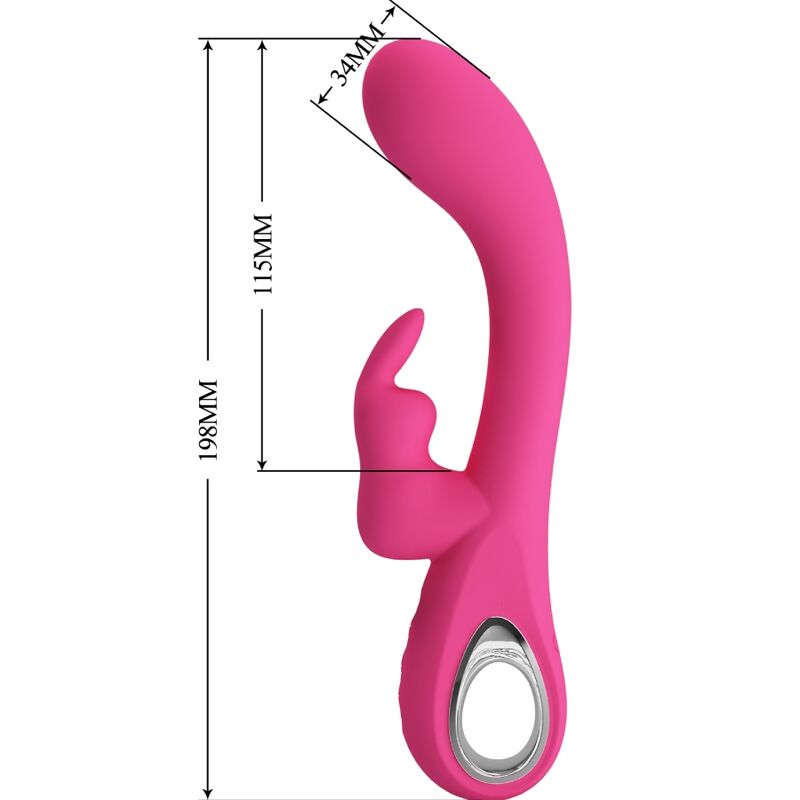 PRETTY LOVE - NOVAK VIBRADOR RABBIT 12 VIBRACIONES ROSA