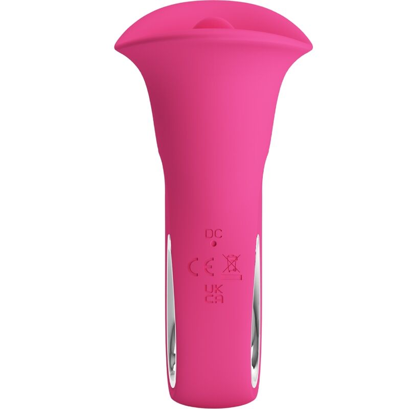 PRETTY LOVE - CLYDE VIBRADOR ORAL LENGUA VIBRADORA 12 VIBRACIONES ROSA