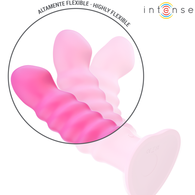 INTENSE - CINDY VIBRADOR TALLA L DISEÑO EN ESPIRAL 10 VIBRACIONES ROSA CONTROL REMOTO