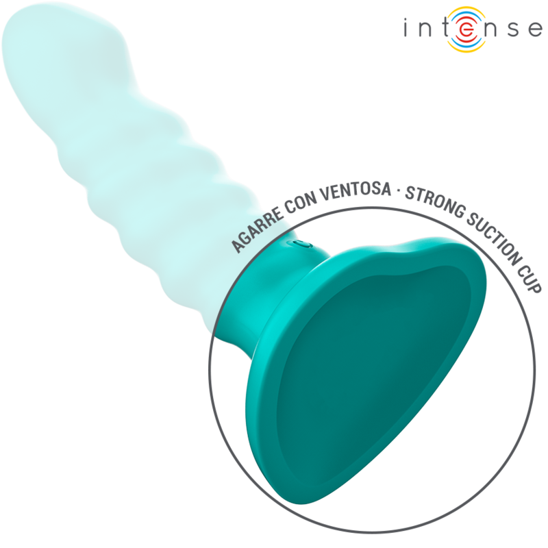 INTENSE - BUFFY VIBRADOR TALLA S DISEÑO EN ESPIRAL 10 VIBRACIONES AZUL CONTROL REMOTO