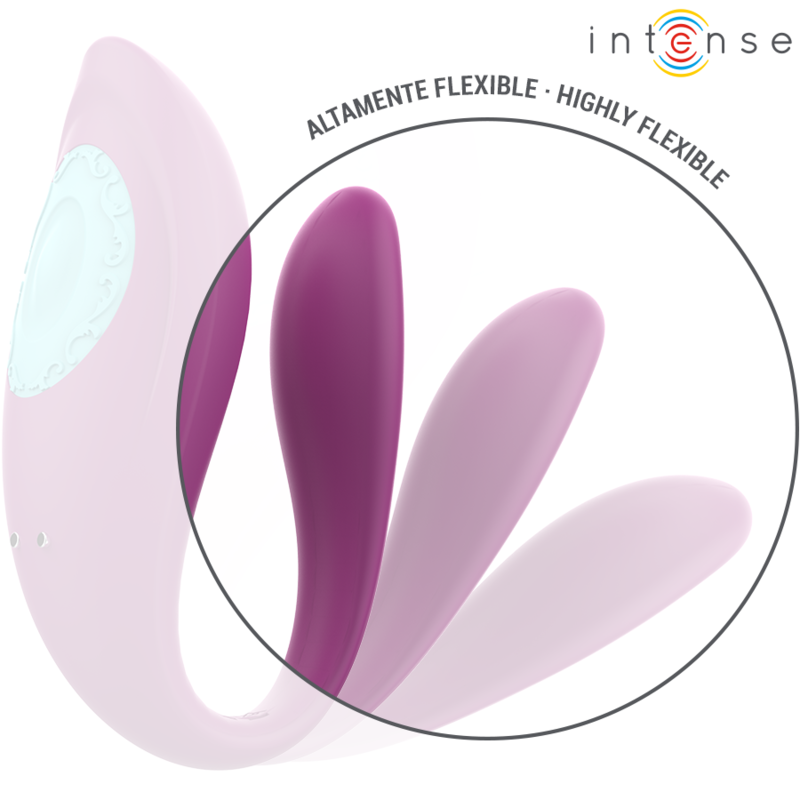 INTENSE - ANNIE ESTIMULADOR & VIBRADOR FORMA DE U MORADO CONTROL REMOTO