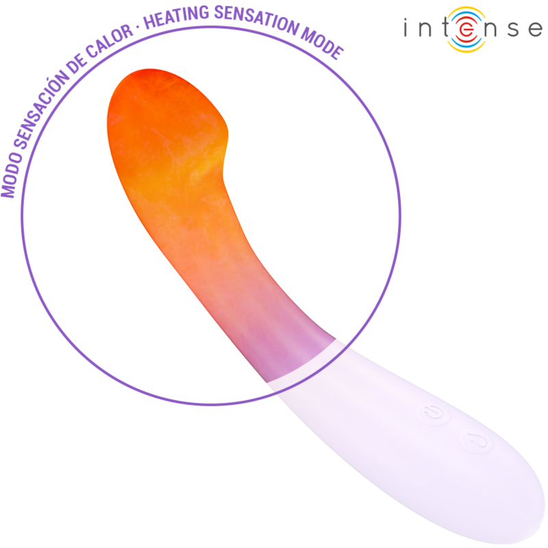 INTENSE - BECKY VIBRADOR 19 CM CALENTABLE 7 VIBRACIONES MORADO