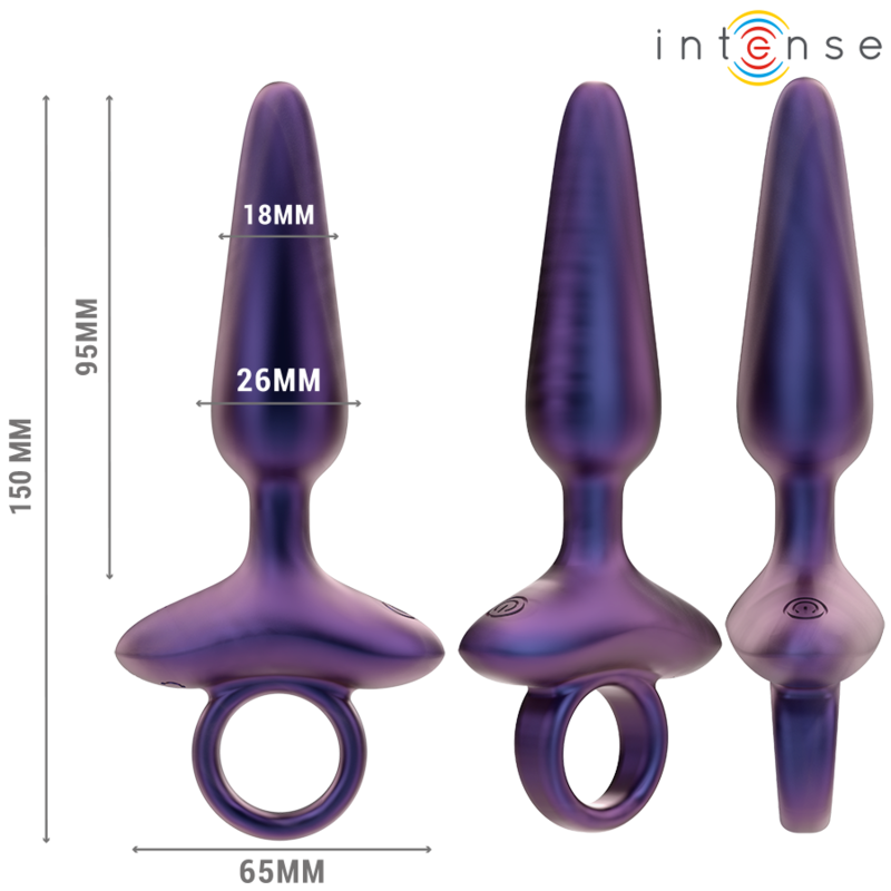 INTENSE - MARLON PLUG ANAL VIBRADOR MODELO 4 CONTROL REMOTO