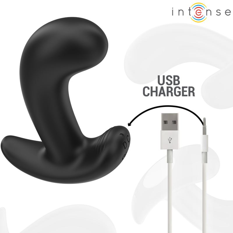 INTENSE - CHANDLER PLUG ANAL 10 VIBRACIONES NEGRO CONTROL REMOTO