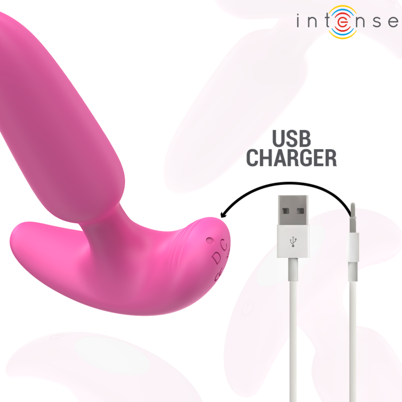 INTENSE - ROSS PLUG ANAL 10 VIBRACIONES ROSA CONTROL REMOTO