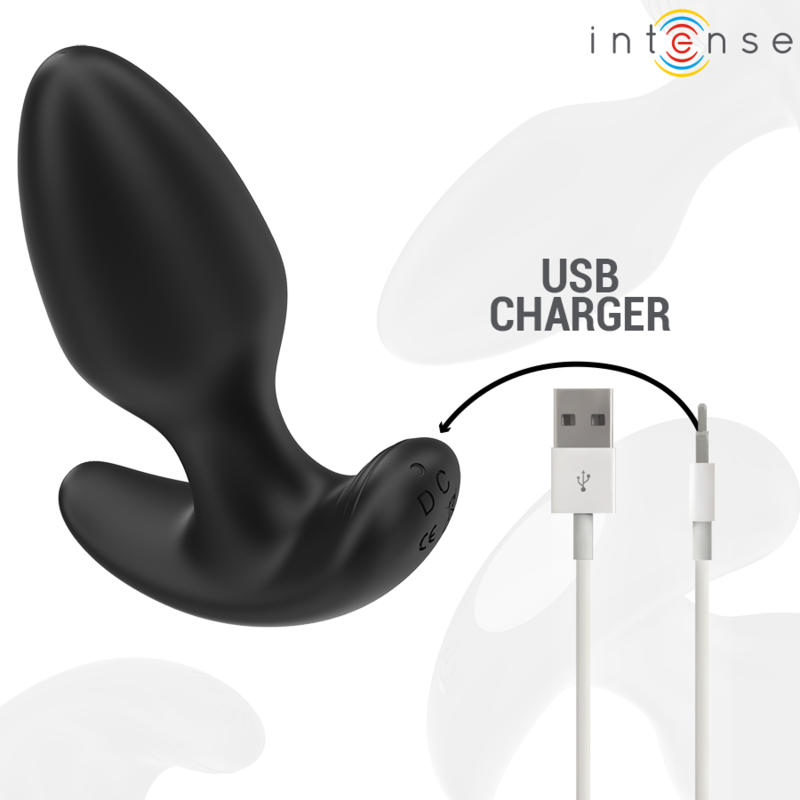 INTENSE - JOEY PLUG ANAL 10 VIBRACIONES NEGRO CONTROL REMOTO