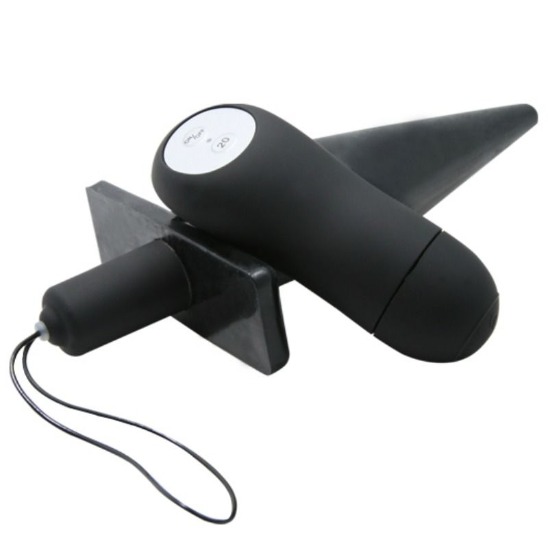 BAILE - BUTT PLUG ANAL CON VIBRACION NEGRO