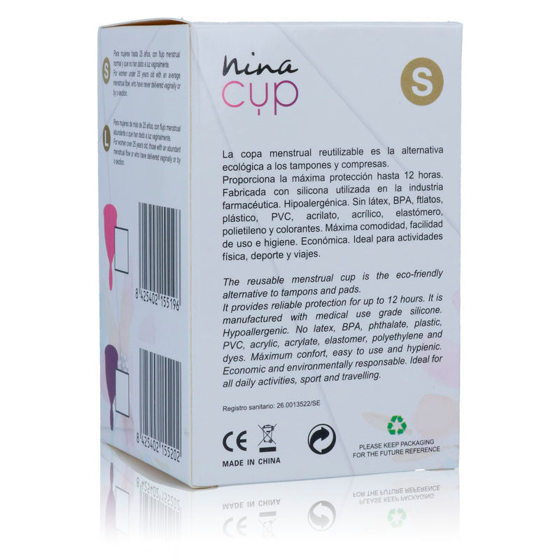 NINA KIKÍ - COPA MENSTRUAL ROSA - TALLA S