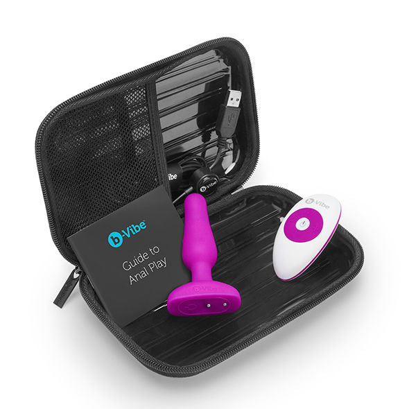 B-VIBE - NOVICE CONTROL REMOTO ANAL PLUG FUCSIA