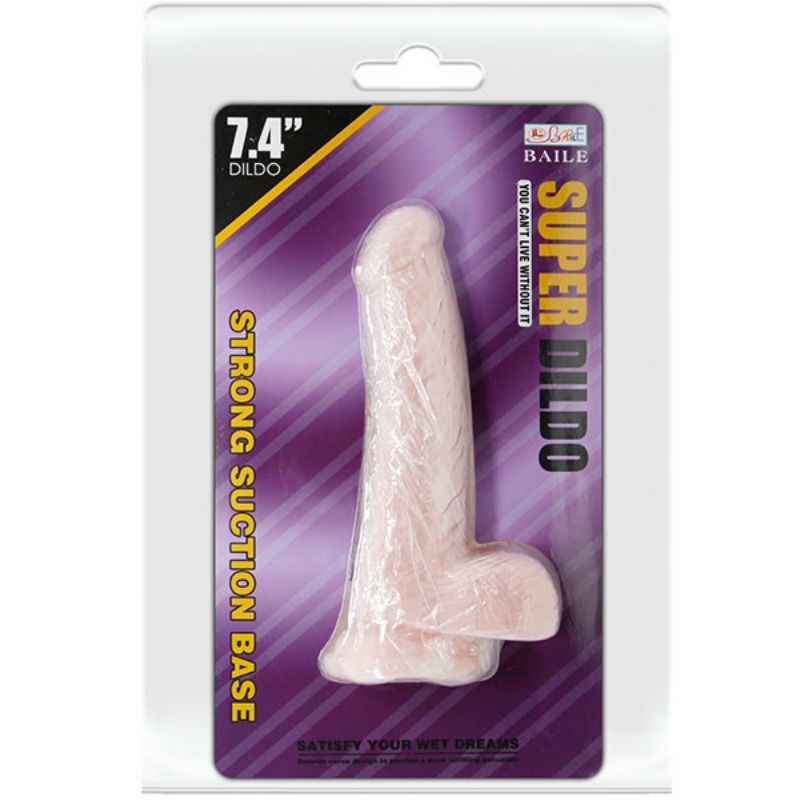 BAILE - SUPER DILDO REALISTICO NATURAL 18.8 CM