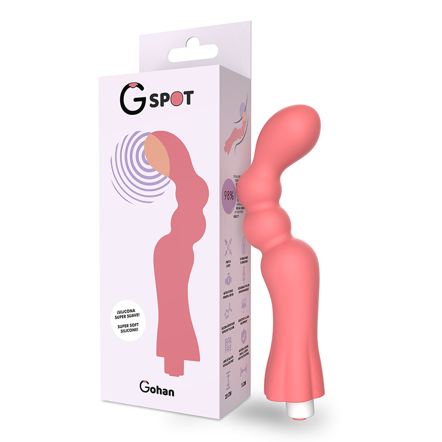 G-SPOT - GOHAN VIBRADOR PUNTO G LIGHT RED