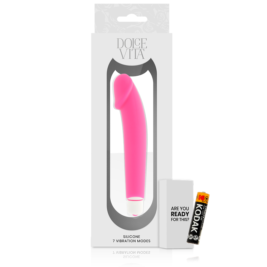 DOLCE VITA - REALISTIC VIBRADOR SILICONA ROSA