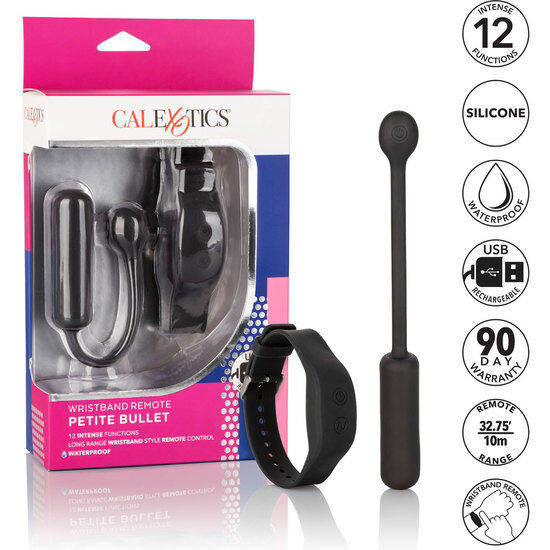 CALEXOTICS - BALA VIBRADORA PEQUEÑA CON PULSERA DE CONTROL