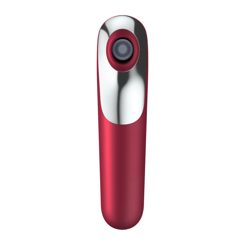 SATISFYER - DUAL LOVE VIBRADOR Y SUCCIONADOR CON AIRE PULSADO ROJO