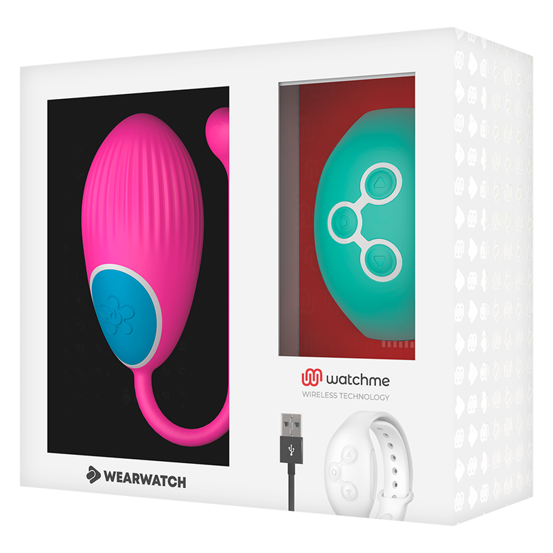 WEARWATCH - HUEVO CONTROL REMOTO TECHNOLOGY WATCHME FUCSIA / AGUA MARINA